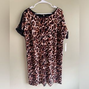 Gibson Layimer Animal Print Sheath Dress